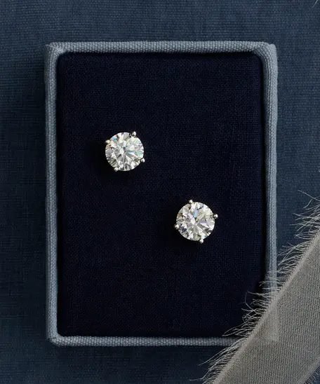 Diamond Huggie Hoops