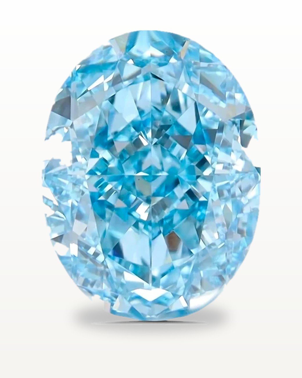 Fancy Blue Oval lab-grown diamond